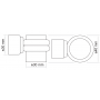 Стопор магнитный MORELLI MDS-4 PC Цвет-Полированный хром